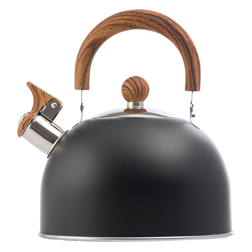 Negro plegable mango silbato hervidor 2.5l Amazon transfronterizo silbato hervidor de estilo europeo silbato hervidor al por mayor