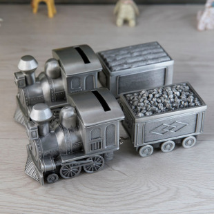 Creative retro train head piggy bank piggy bank train model desktop decoration children gift gift