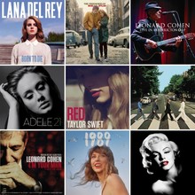 黑胶唱片现代简约音乐主题道具复古海报音乐封面墙面装饰摆设背景