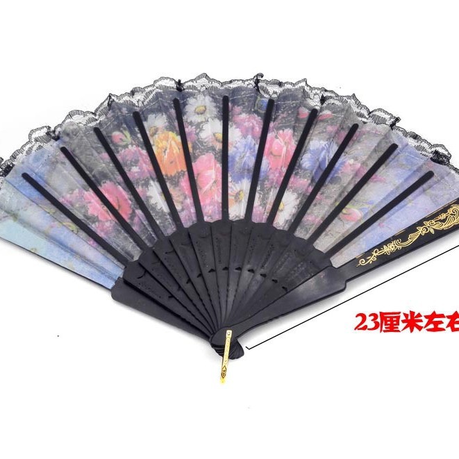 B1347 ventilador de corte español buen ventilador de encaje verano necesidades diarias Yiwu 2 yuanes tienda departamental venta al por mayor