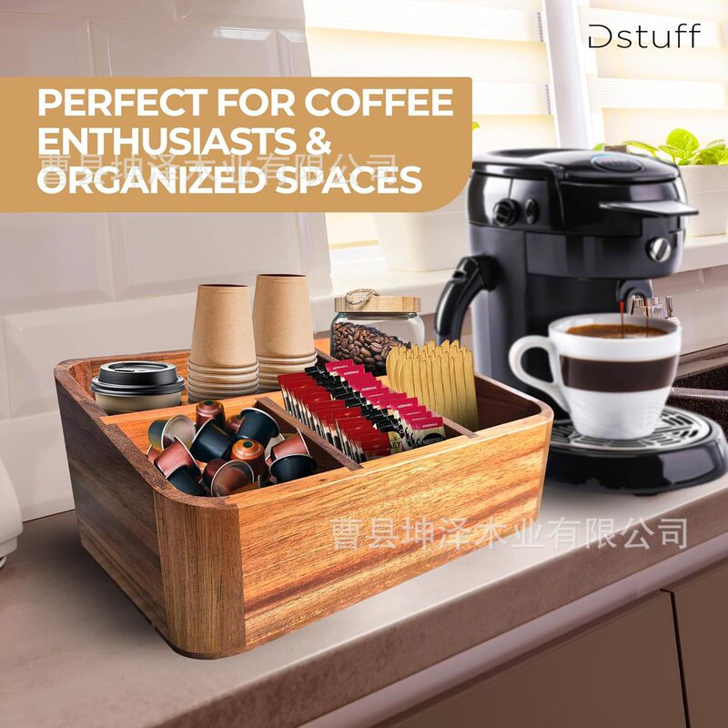 Wooden Desktop Compartment Coffee Capsule Storage Box Tea Bag Storage Box Household Solid Wood Disposable Cup Placement Box Wooden Desktop Compartment Coffee Capsule Storage Box Tea Bag Storage Box Household Solid Wood Disposable Cup Placement Box