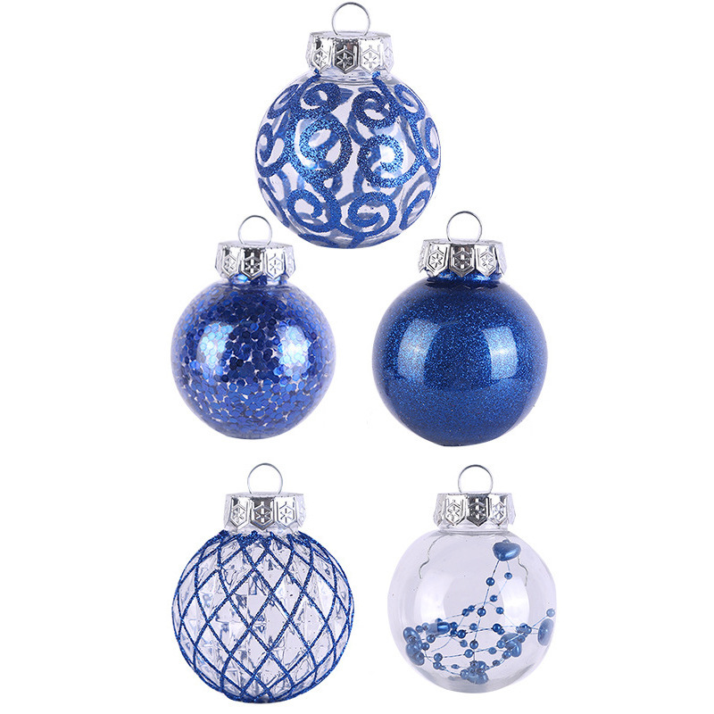 国境を越えた新しいクリスマスボール6cmクリスマスツリー装飾メッキプラスチックボール異形彩色クリスマスボールセットストラップ|undefined