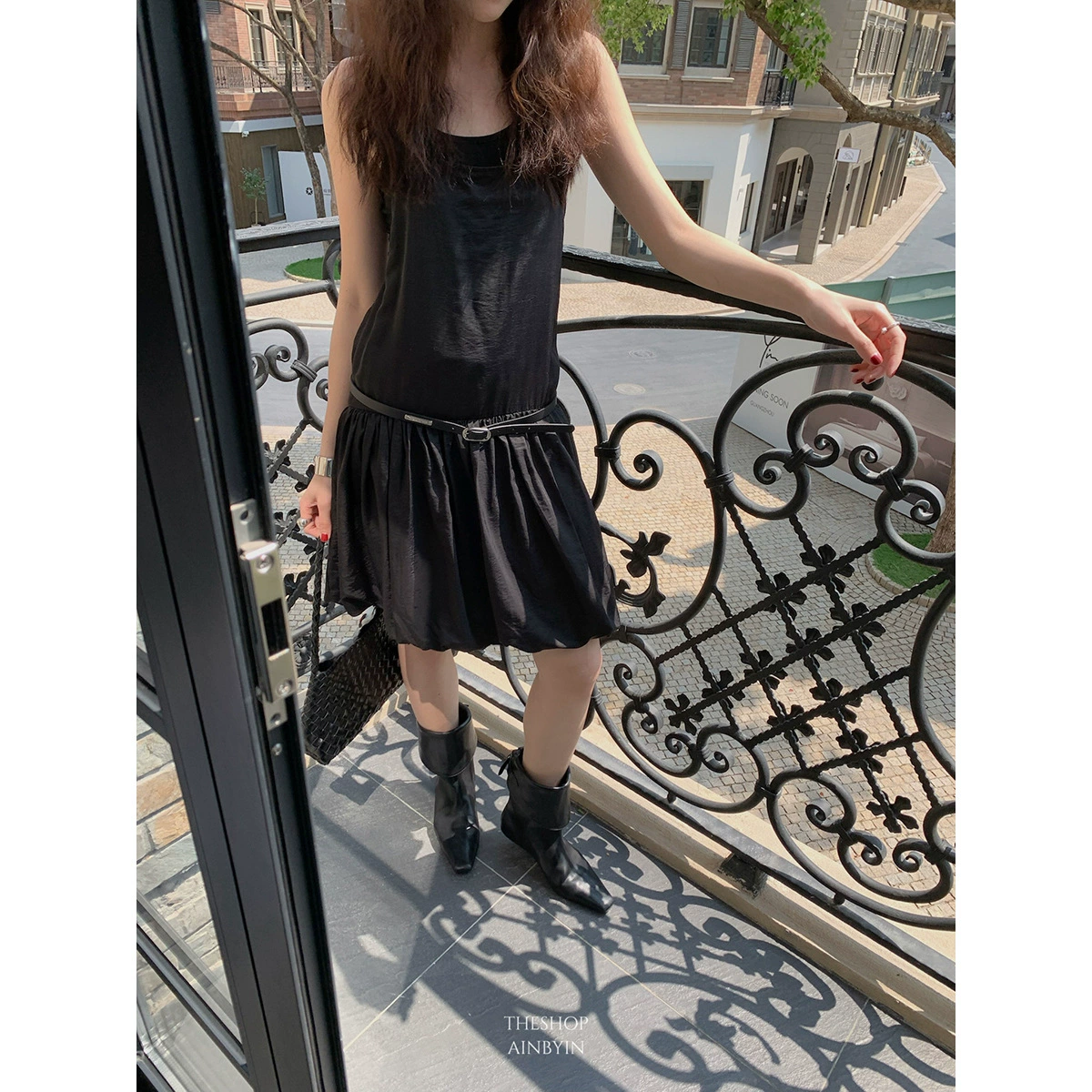 【Без возможности возврата или обмена】Нежное женское платье-халтер с цветочным принтом, без рукавов, с открытой спиной, для миниатюрных женщин, в стиле феи