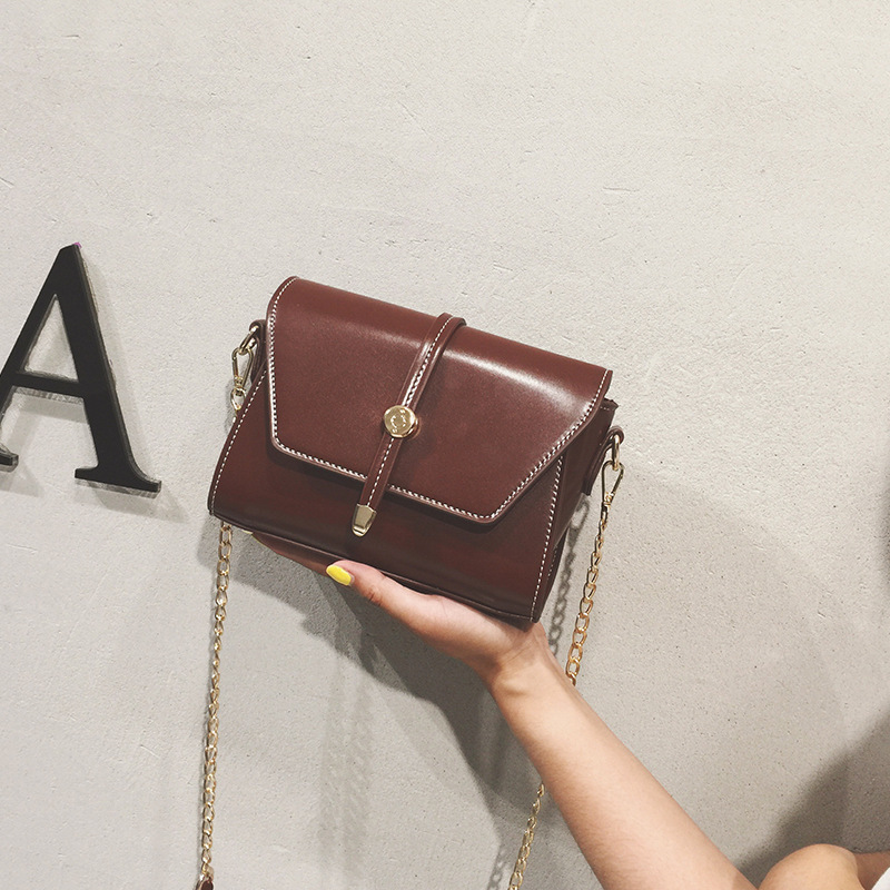 Borsa piccola retrò per le donne 2024 autunno e inverno alla moda in stile coreano borsa a tracolla foresta semplice trama catena tracolla piccola borsa quadrata_voghion.com