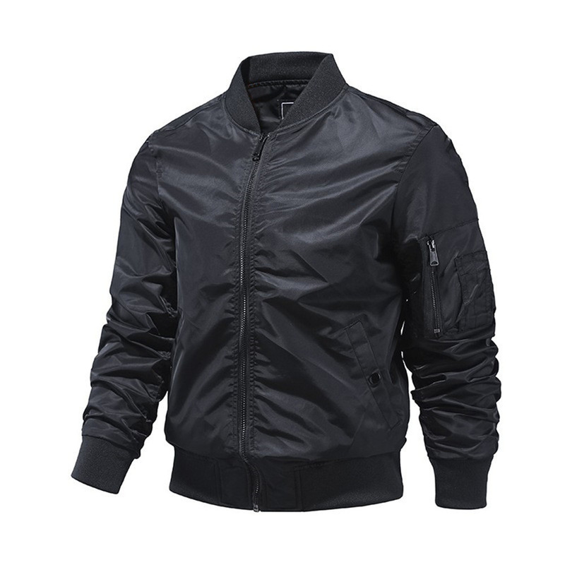 Bomber Jacket Men's Coat LOGO Group Autumn Wear European and American Men's Air Force Coat JACKET