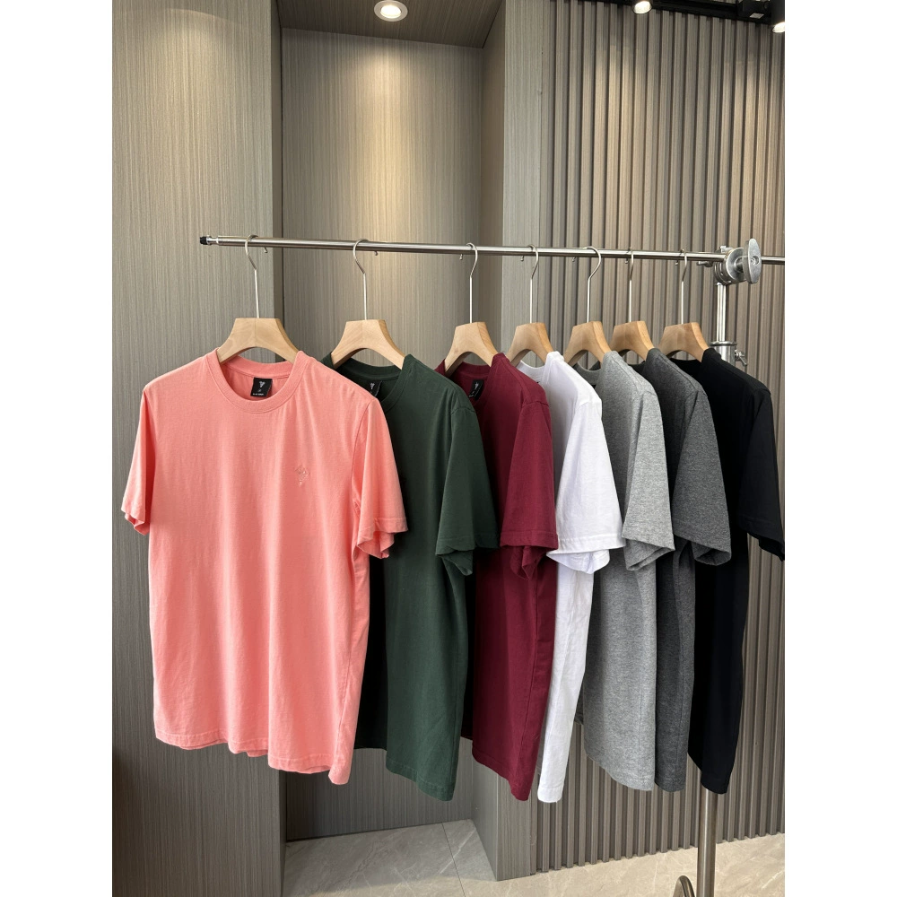 Мягкий и удобный! 100 стирка хлопка! Вышивка головы овец для мужчин и женщин сплошной цвет хлопчатобумажная футболка с короткими рукавами