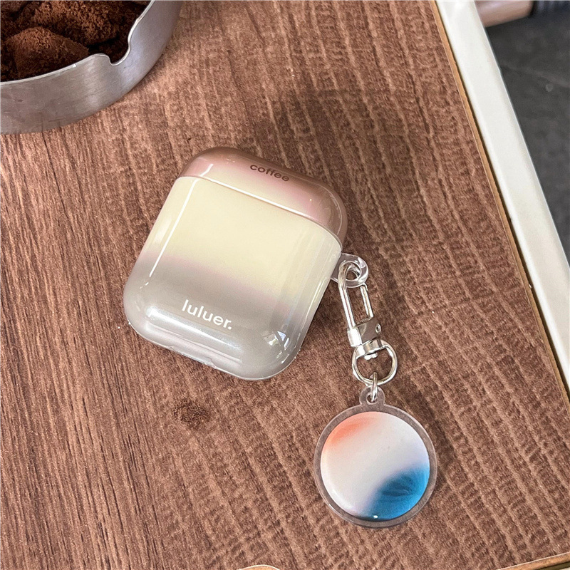 シンプルinsグラデーションぼかし適用airpods4世代保護カバー二世代3世代pro2アップルbluetoothイヤホンケース|undefined