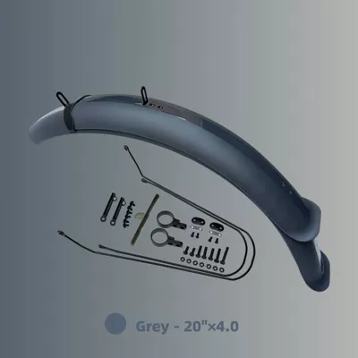 Electric vehicle fender Bike Fender Electric Fat - 20inch-gray-lightweight-model