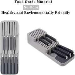 跨境刀具分隔收納盒 餐具抽屜分格整理盒 廚房抽屜收納盒托盤