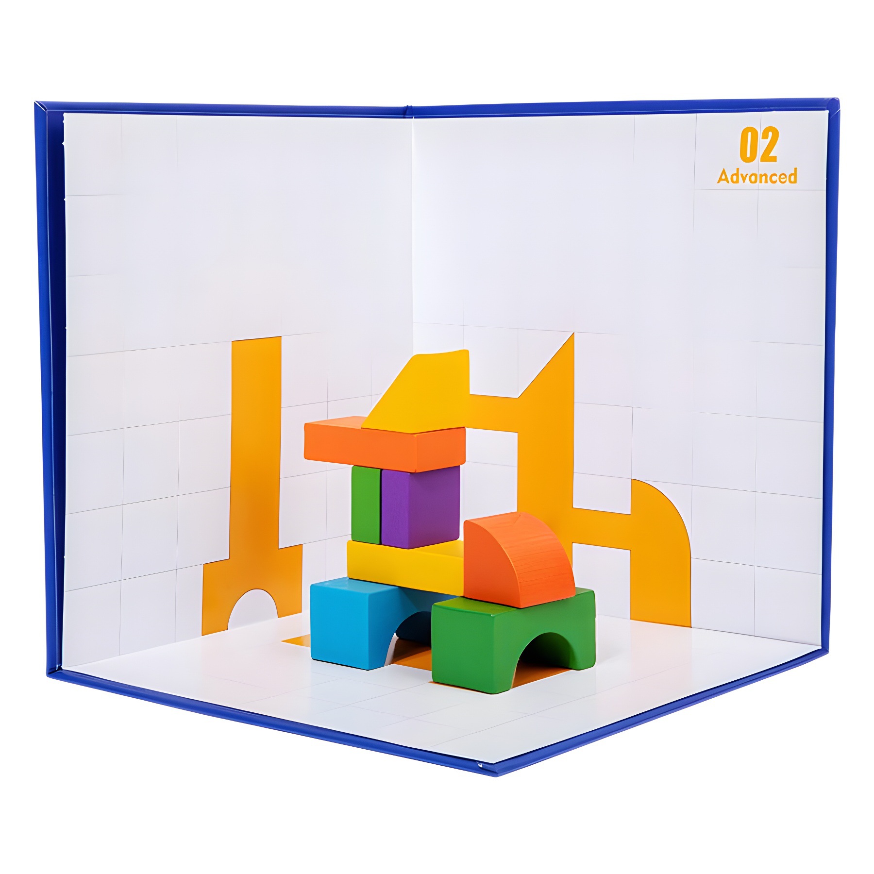 Juguetes de madera Bloques de construcción de sombra espacial Educación temprana de tres vistas ayudas didácticas Proyección tridimensional Juguetes educativos para niños