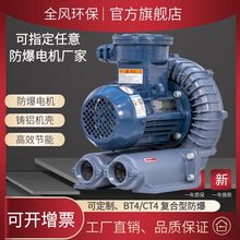 热销 FB-10抽氢气防爆变频高压风机 7.5KW可调速旋涡风机防爆气泵