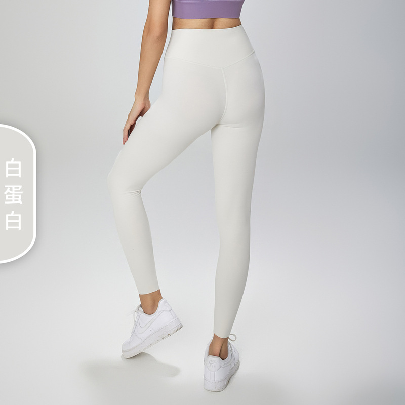 Wow NUF ライトヌードサイズレスヨガパンツは、ハイウエストで腹部を引き締める女性用アウトドアスポーツフィットネスパンツにカットできます。|undefined