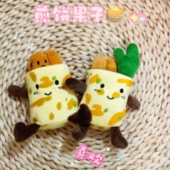 煎饼果子新疆馕玩偶陕西西安文创公仔挂件毛绒娃娃玩具创意玩偶