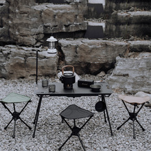 户外露营旋转折叠椅铝合金三角凳超轻便携登山徒步钓鱼烧烤马扎