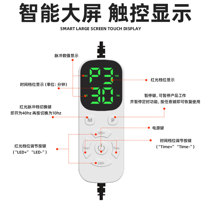 亚马逊热销红外光帽子 660/850nm预防脱发头部红光理疗护发生发帽|undefined