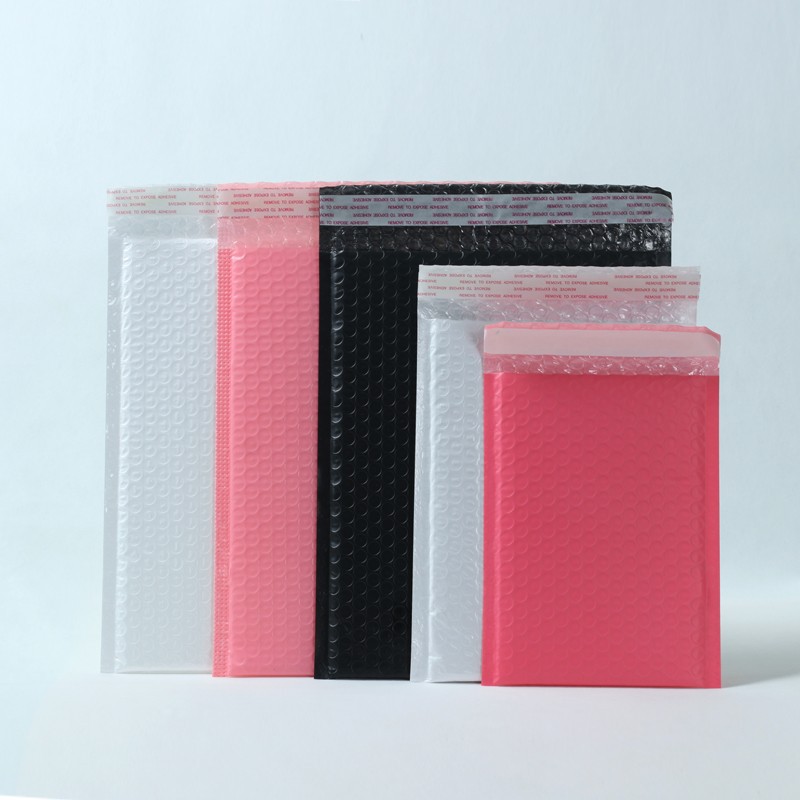 复合珠光膜气泡信封袋黑色加厚防水泡沫袋快递包装服装书本工厂批