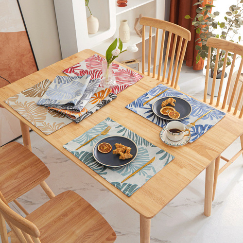 Fabric Double Sided Placemat ins Amazon Home Living Room Coffee Table Dining Table Mat Coaster Wholesale