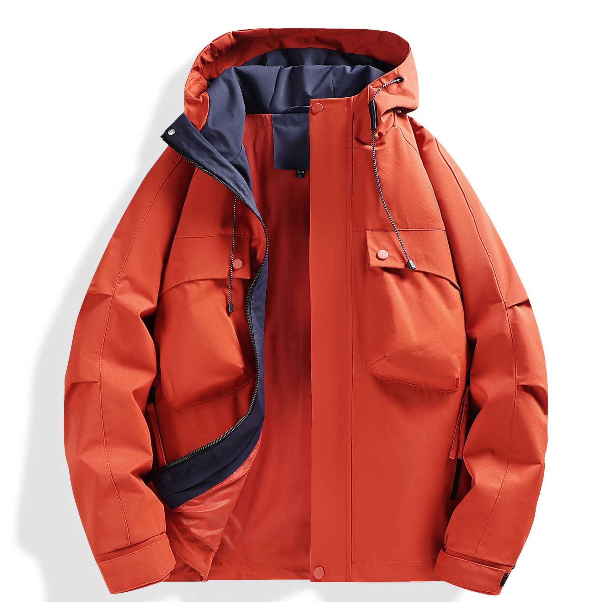 Chaqueta de senderismo y montañismo funcional, transpirable, de una sola capa, para otoño e invierno, con capucha, para hombre y mujer.