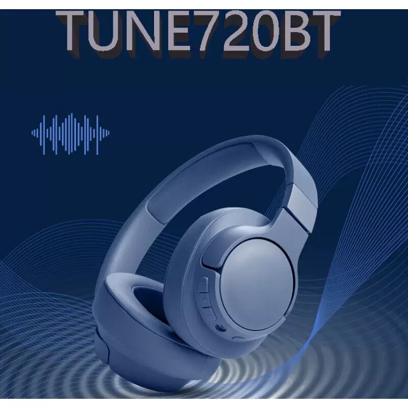 Cross-Border E-Commerce New Model Tune720Bt Wireless Over-Ear Bluetooth Headphones with Engraved Logo and Heavy Bass Cross-Border E-Commerce New Model Tune720Bt Wireless Over-Ear Bluetooth Headphones with Engraved Logo and Heavy Bass