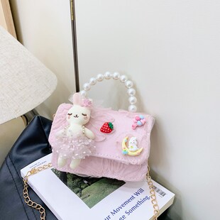 Hello Kitty Children's Bag Meile Handheld Crossbody Bag Kuromi Doll Coin Purse Baby Girl Cute Cinnamon Dog