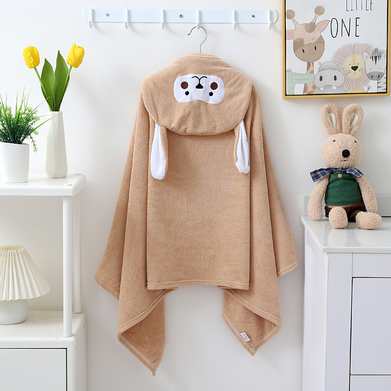儿童浴巾斗篷