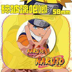 火影忍者周邊吧唧鳴人卡卡西鼬神佐助春野櫻迪達拉馬口鐵穀子徽章