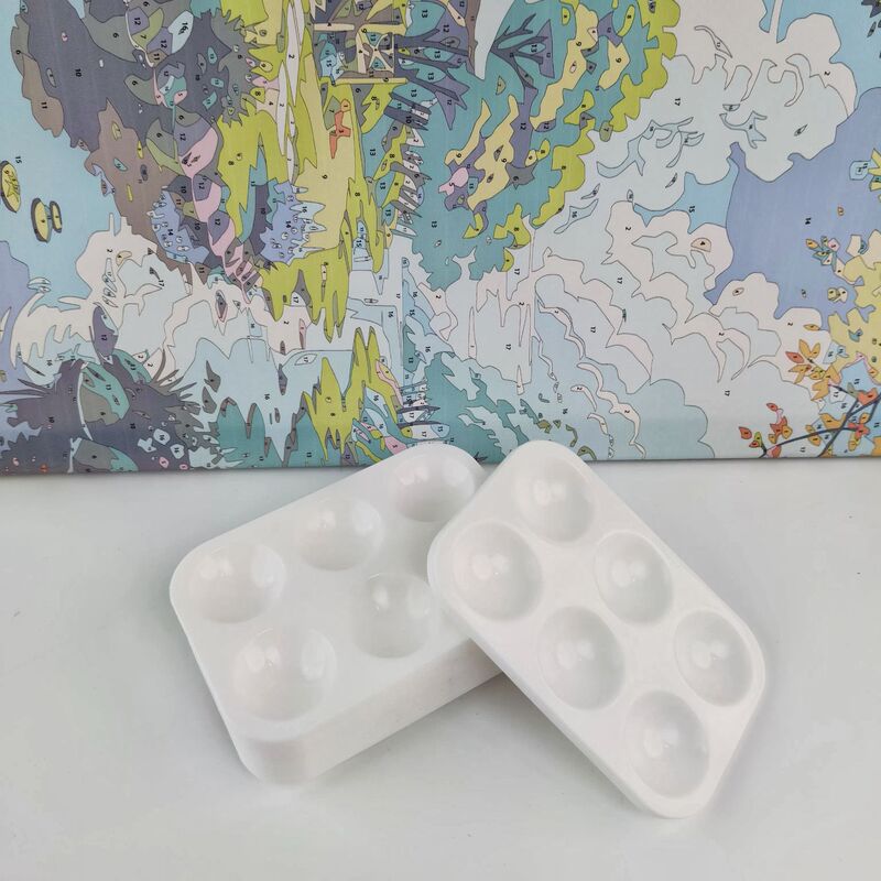 跨境美术绘画方形调色盘  美术颜料专用绘画中国画丙烯水彩调色盘|undefined