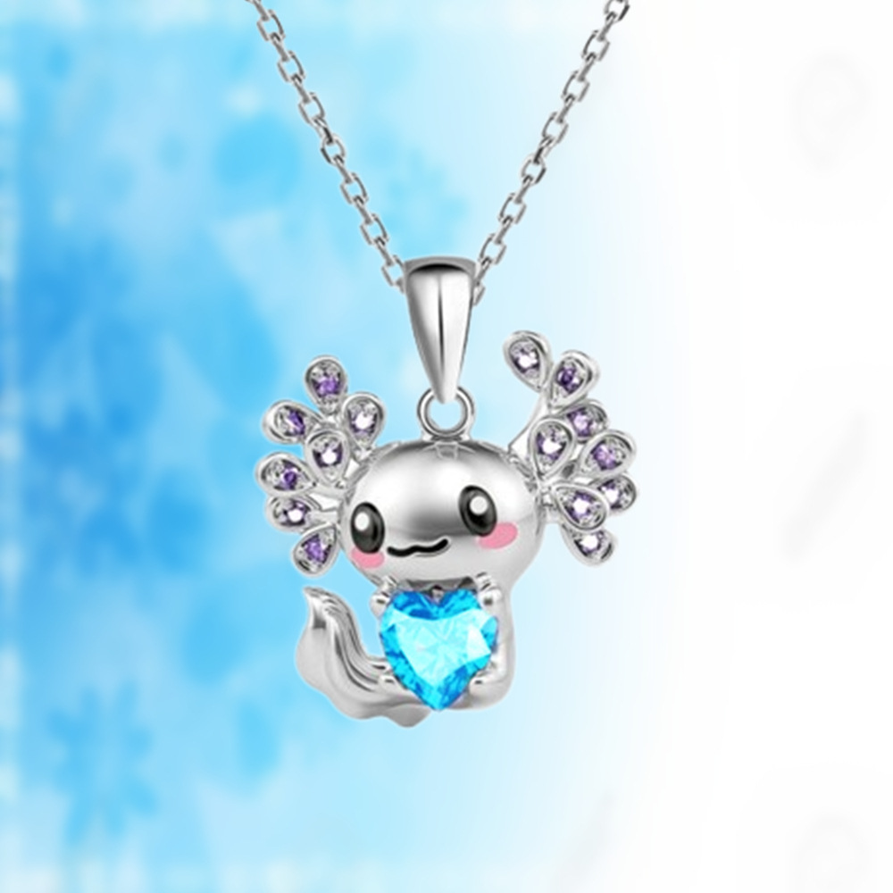 Casual, Daily Occasion Alloy Material Cute Cartoon Heart Shape Zircon Alloy Cable Chain Pendant Necklaces Wholesale