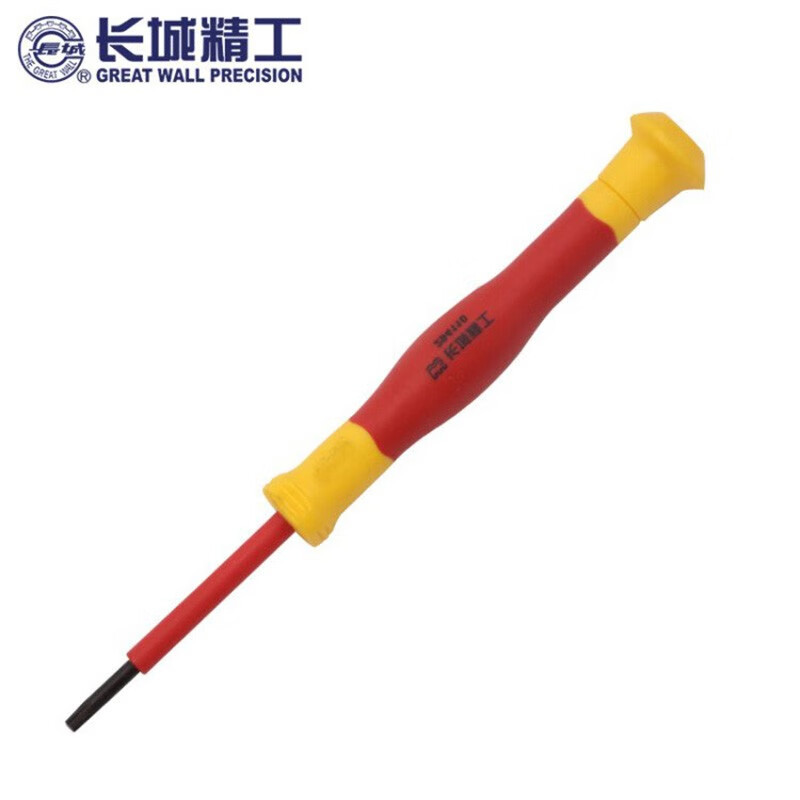 长城 双色VDE绝缘花型精密螺丝批改锥改刀 T6*50mm【294106】
