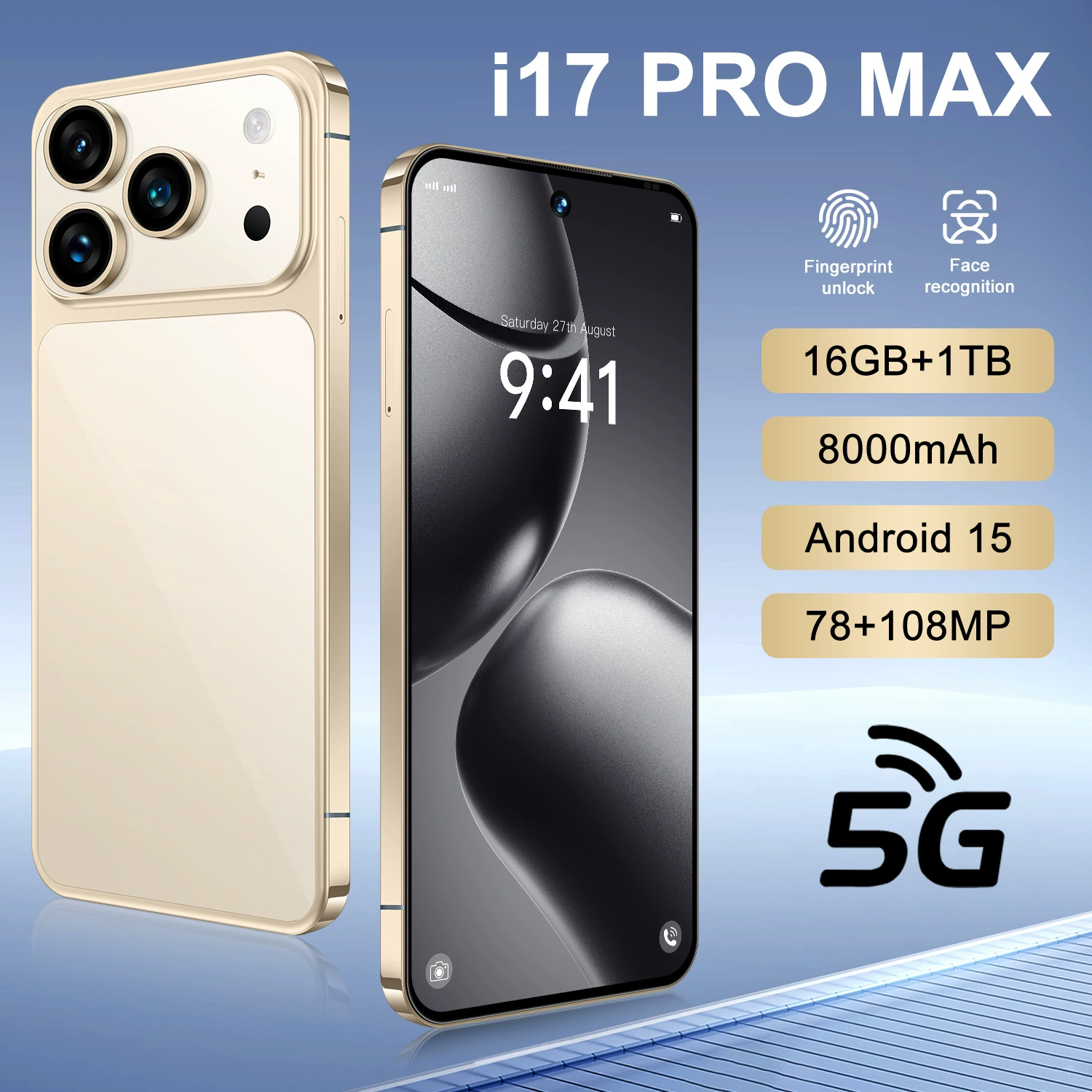 (Кросс-бордерная торговля), мобильный телефон, intel core i17, 17 pro max, 4G, 7.3 дюйма, широкий экран, Android 12