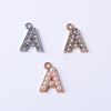 Metal accessory, pendant from pearl, chain with letters, English letters, factory direct supply