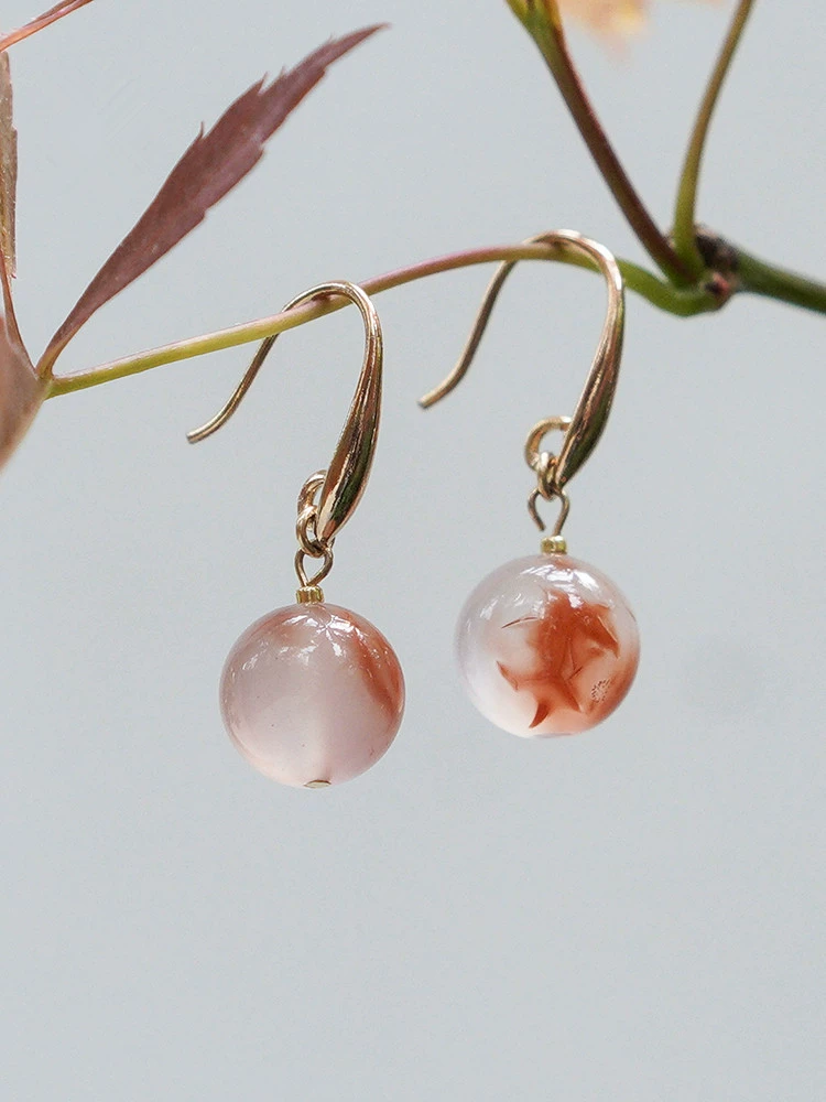 agate подвеска, модные серьги