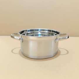 复底清汤锅商用小锅家用迷你小汤锅酒店单人小火锅特厚不锈钢汤锅