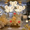 Wedding road led light light peony petals transparent flower glow butterfly wedding road marriage celebration props road led