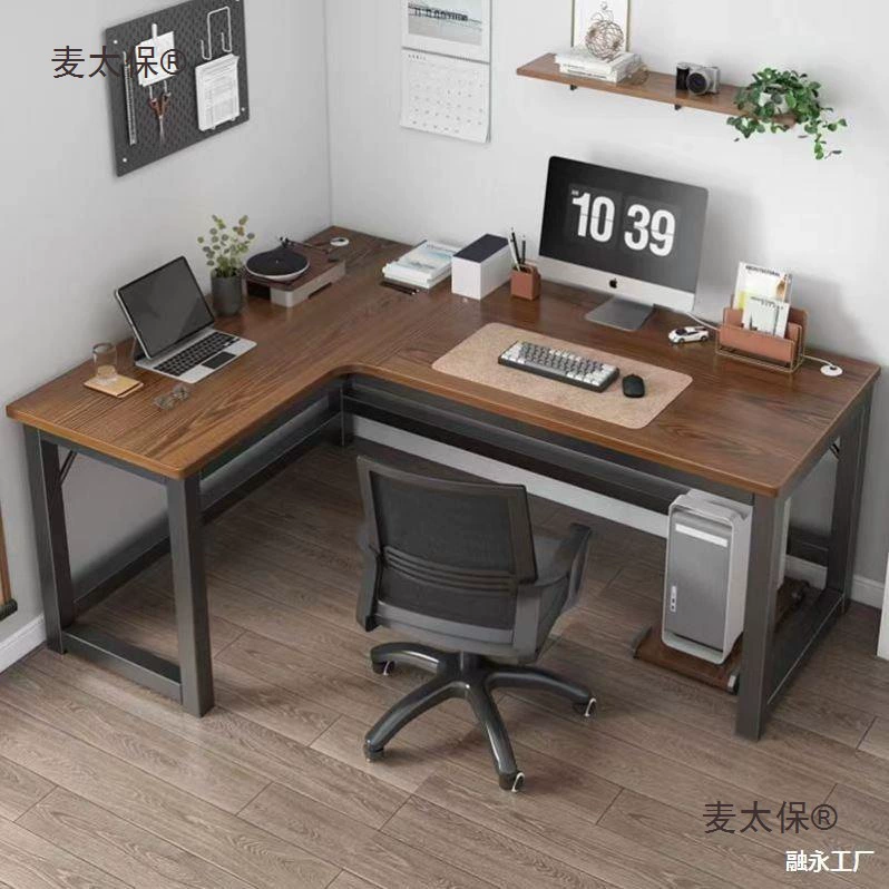 Угловой компьютерный стол Lin's детский стол для киберспорта домашний деревянный угловой игровой стол для маленькой квартиры для письма Metabo