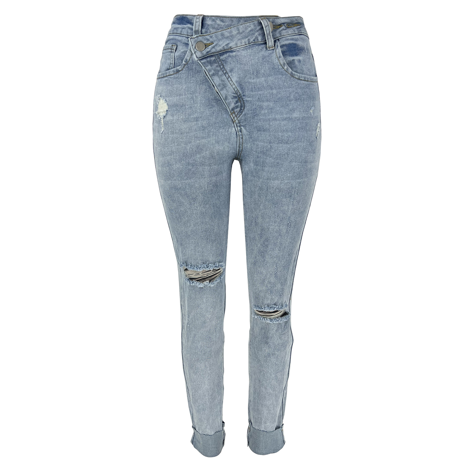 Women's Daily Streetwear Solid Color Full Length Jeans display picture 30