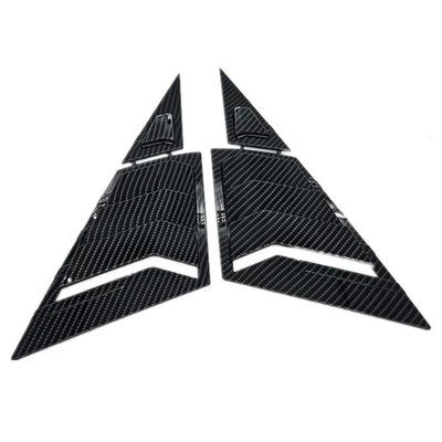 Suitable for Honda Civic 11-15 Models, Front Triangular Window Blinds Modified to Decorative Mustang Style Doors and Windows with Carbon Fiber (Şüşə kənarı xromları/moldingləri) - honda-civic-11-15-front-triangle-carbon-fiber