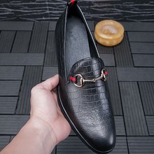 2025秋季新款真皮男鞋百搭商务复古一脚蹬休闲乐福鞋透气牛皮皮鞋