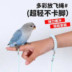 足を傷つけないオウムの飛行ロープ、超軽量トレーニングロープ、虎皮、黒鳳、牡丹、アカアゲハの足輪、足首輪、鳥の散歩と飛行ロープ