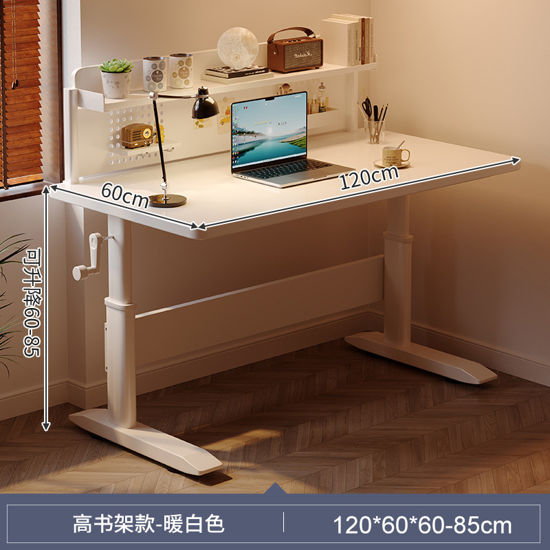 Escritorio elevador Escritorio de computadora de madera maciza Escritorio moderno de lujo ligero Escritorio de estudio de dormitorio Hogar de estudiante Banco de trabajo de oficina simple