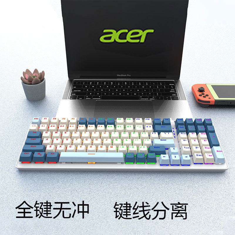 Acer/Acer True Mechanical Keyboard Computer E-Sports Game Hot-Swappable Desktop Notebook Wired Keyboard Full Keys