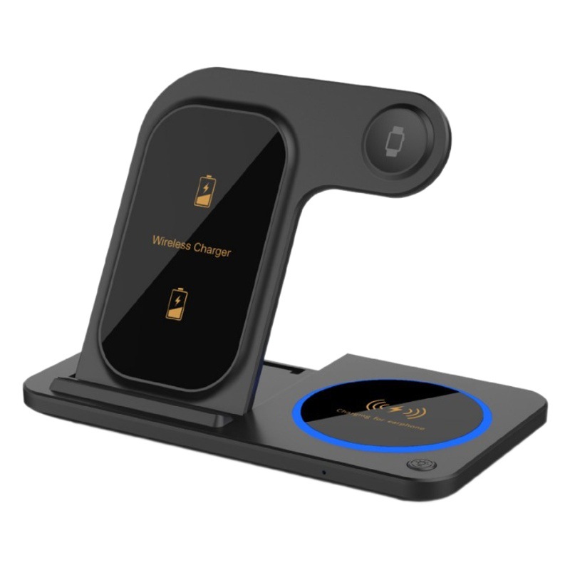 Nuevo plegable de tres en uno cargador inalámbrico 15W de carga rápida reloj para Apple 14/13/12pro Max