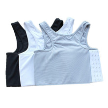 S-4XL Strengthen Bandage Reinforced Short Corset Tomboy Lesb