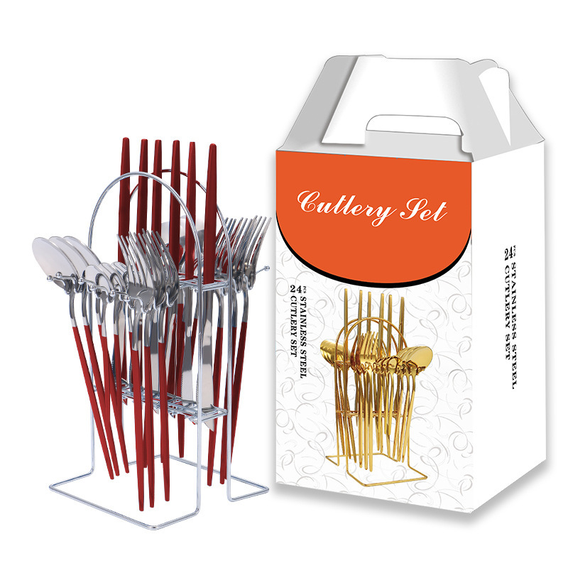 D타입 [행거] 실버+레드 24점세트