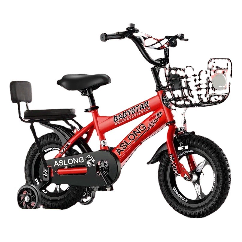 Новый детский велосипед с дополнительным колесом 12-14-16-18 дюймов, велосипед для мальчиков и девочек, детская легкая коляска