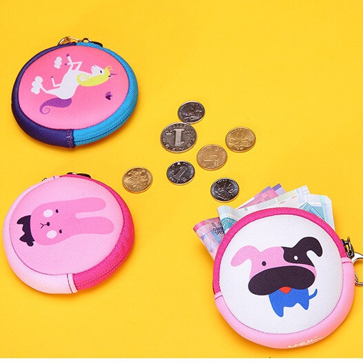 Children's Coin Change Cosmetics Bag, Kidsren's Special Cute Zipper Gift Bag, Diving Material Round Bag Children's Coin Change Cosmetics Bag, Kidsren's Special Cute Zipper Gift Bag, Diving Material Round Bag