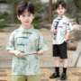 男童主持幼儿园短袖汉服