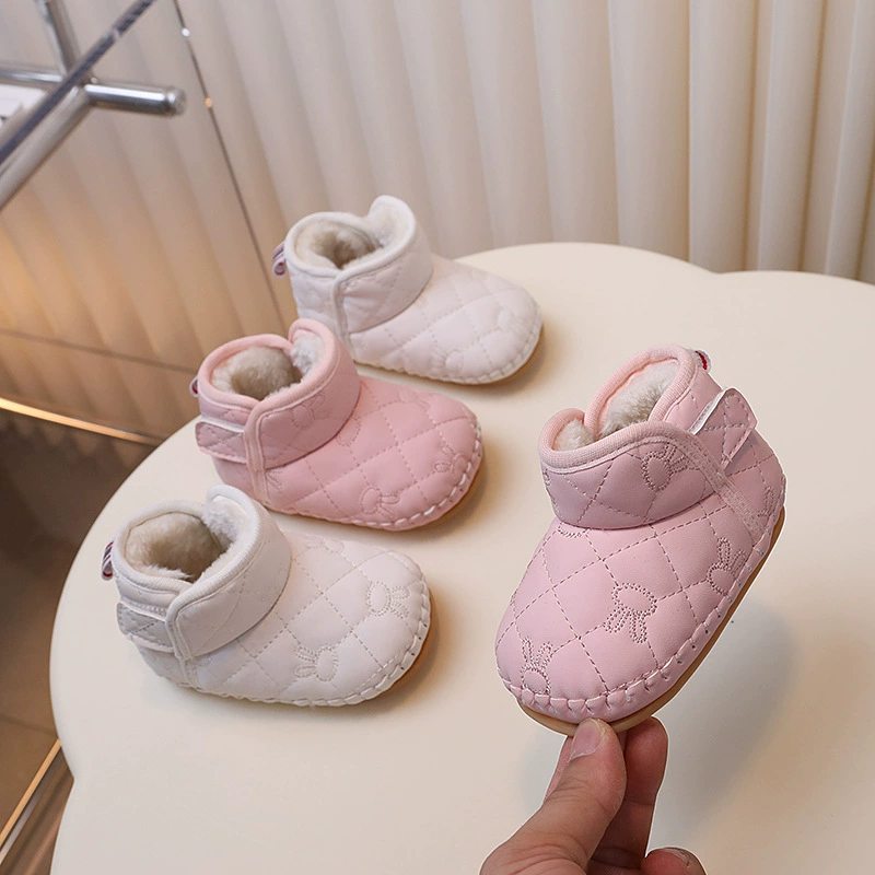 Один из поколения в поколение младенцев плюс мягкое дно 0 1 год, полтора-12 месяцев, мужчины и женщины, теплые хлопковые ботинки осенью оптом