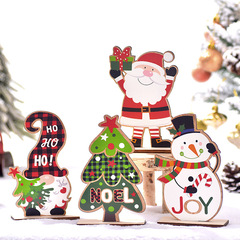 クリスマス装飾 クリスマス木製装飾品 クリスマスツリー 顔のない老人 ルドルフ 雪だるまの装飾品 シーンの装飾品