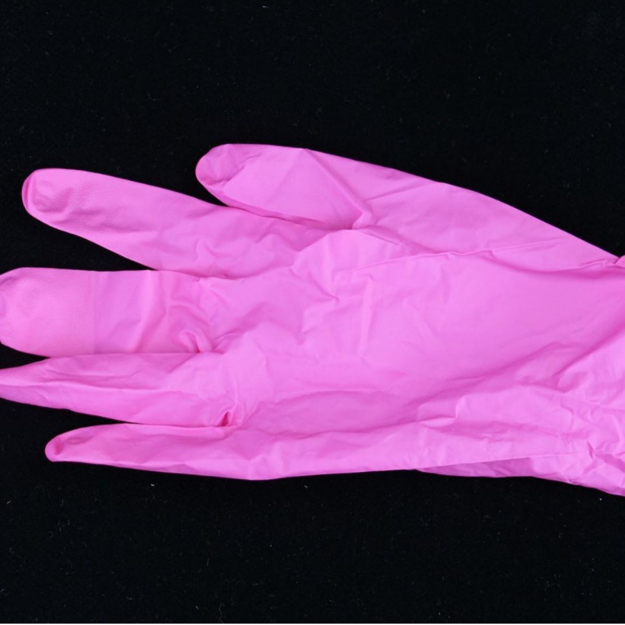 一次性丁晴手套A级9寸无粉丁腈手套麻指家务清洁食品处理纹身美发